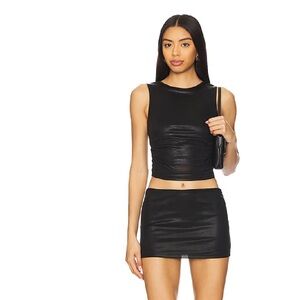Superdown Black Mini Skirt Set